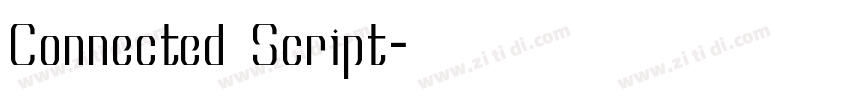 Connected Script字体转换 Connected Script字体转换